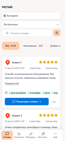 Актуальная мобильная лента отзывов РЕСПАЙ